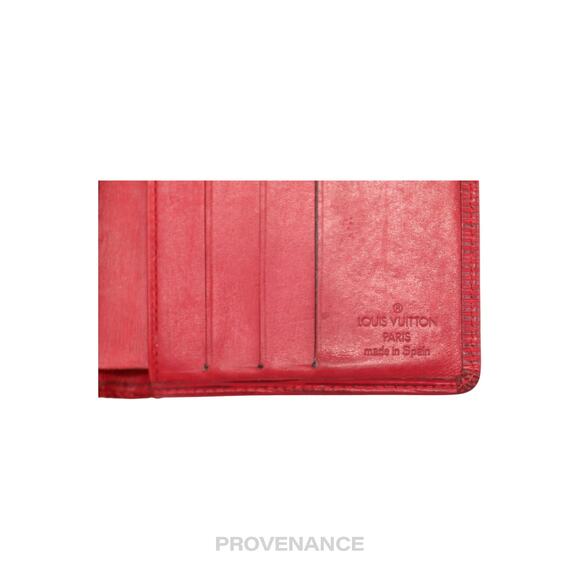 🔴 Louis Vuitton 6CC Bifold Wallet - Red Epi Leather - Picture 7 of 9